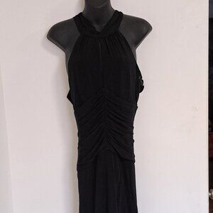 Laundry by Shelli Segal Black Halter Ruched Cocktail Dress Misses Size 6